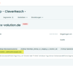 Getaggter Kunde in CleverReach