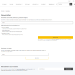 Listen auf Newsletterseite